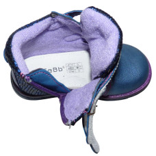 Ортопедические демисезонные ботинки для девочки 22 размер, стелька - кожа, супинатор, 102-503-02