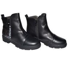 Демисезонные ботинки для девочки 36 размер, с двумя молниями, 101-563-01