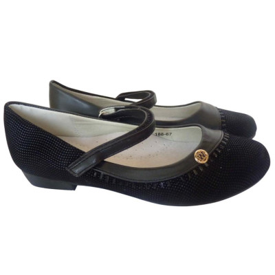 Туфли школьные для девочки 35 размер, супинатор, кожаная стелька, 105-188-67-01