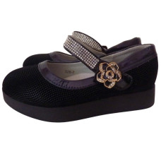 Туфли для девочки 16,5см 27 размер, школьные, супинатор, кожаная стелька, 105-32-87