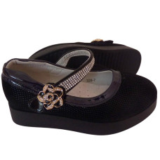 Туфли для девочки 16,5см 27 размер, школьные, супинатор, кожаная стелька, 105-32-87