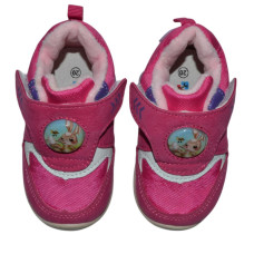 Ботиночки для девочки, утепленные кроссовки, хайтопы 18,21 размер, кожаная стелька, супинатор, 107-51-529