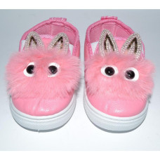 Слипоны, мокасины с ушками для девочки 26,27 размер, (маломерят), 108-21-204+ Слипоны, мокасины с ушками для девочки 26,27 размер, (маломерят), 108-21-204+