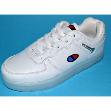 Детские белые кроссовки 35 размер, кожаная стелька, супинатор, 107-93-371