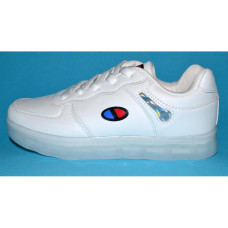 Детские белые кроссовки 35 размер, кожаная стелька, супинатор, 107-93-371