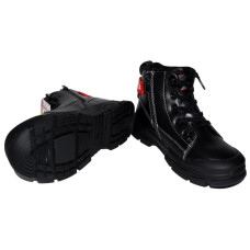 Детские демисезонные ботинки 33 размер, супинатор, кожаная стелька, флис, 101-300-560