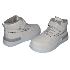 Демисезонные ботинки, хайтопы 34 размер, кожаная стелька, супинатор, флис, 101-700-01