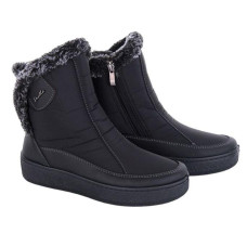 Женские зимние ботинки, дутики на молнии 39 размер, полусапожки на танкетке, Украина, 102-227-6101