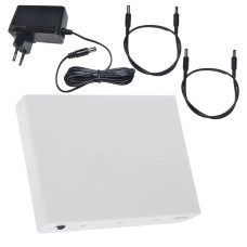 Бесперебойник для роутера, Mini UPS 18000 mAh, 5В/9В/12В, белый, полный комплект, мини ИБП, мини УПС, 150-64300