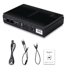 Уценка! Бесперебойник для роутера, мini UPS 10400 mAh, 5В/9В, мини ИБП, мини УПС, полній комплект, 150-64312