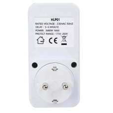 Реле напряжения, защита от перепадов напряжения, 16A, 175-260В, 3680Вт, с задержкой 5 минут, 150-66432