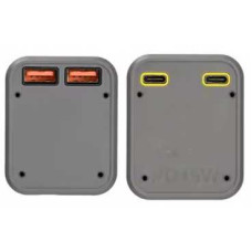 Повербанк 24000mAh с супербыстрой зарядкой 45 Вт и дисплеем, фонарь, 150-66469