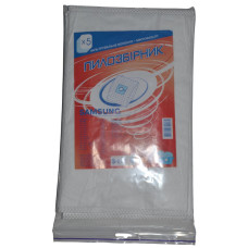 Мешки пылесборники S-01 C-III для пылесосов Samsung, Scarlett, Rainford, микроволокно, Слон, 5 шт, 801-S01-3