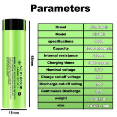 Аккумулятор Liitokala NCR1 18650 MH12210 новый, 3400 мАh, 152-66626