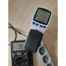 Блок питания 12В 2А 5.5x2.5 мм, по замерам 12.6В под нагрузкой, 153-66634