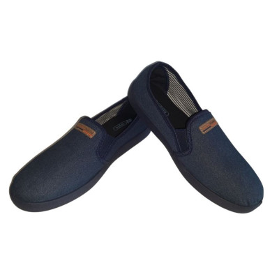 Джинсовые мужские мокасины, слипоны 41,42,43,44,45 размер, летние тапочки, 108-30-02