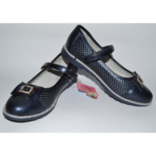 Нарядные облегченные туфли для девочки 35 размер, школьные, кожаная стелька, супинатор, 105-182-527