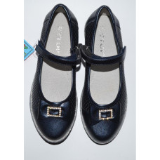Нарядные облегченные туфли для девочки 35 размер, школьные, кожаная стелька, супинатор, 105-182-527