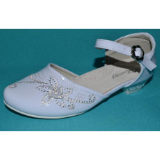 Нарядные туфли для девочки 33,34 размер, праздничные туфельки на каблучке, 105-81-13