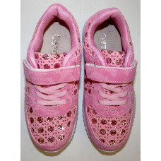 Гламурные кроссовки для девочки  размер, кожаная стелька, супинатор, 107-172-223