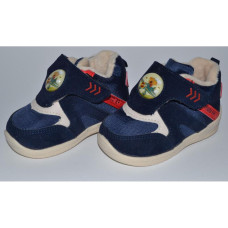 Детские ботинки, высокие кроссовки, хайтопы 18 размер, кожаная стелька, супинатор, 107-51-521