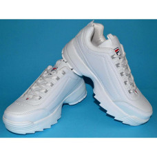 Стильные белые кроссовки 36 размер, 107-89-351
