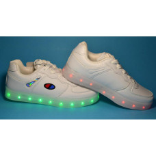 Детские светящиеся кроссовки, USB  размер, 11 режимов LED подсветки, супинатор, 107-93-371