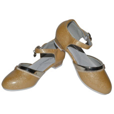 Нарядные туфли для девочки 25 размер, праздничные туфельки на утренник, 105-03-20