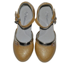 Нарядные туфли для девочки 25 размер, праздничные туфельки на утренник, 105-03-20