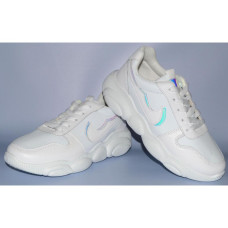 Демисезонные белые кроссовки 36,38 размер, 107-95-051