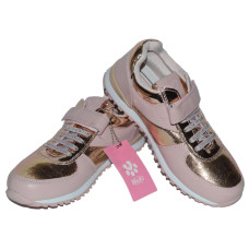 Розово-золотистые кроссовки для девочки 35,36 размер, супинатор, 107-005-909