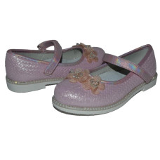 Нарядные туфли для девочки 24,25,26,27,29 размер, кожаная стелька, супинатор, на утренник, 105-7158-09