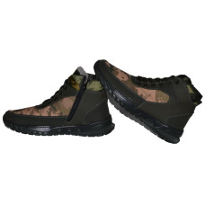 Зимние ботинки пиксель 41,42,43,45 размер, высокие кроссовки на молнии, камуфляж, 102-31-29