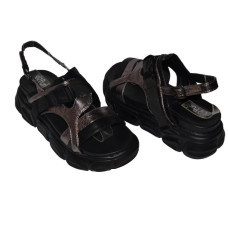 Женские босоножки на платформе 38,39,41 размер, черные сандалии, 109-95-702