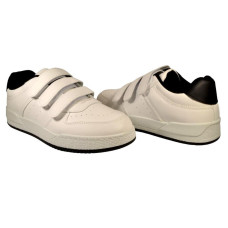 Белые кеды, кроссовки на липучках 38,41 размер, унисекс, 107-24-732